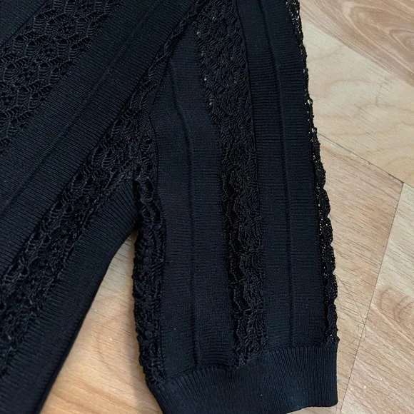 REISS
LANA GRANDAD COLLAR POINTELLE POLO - Picture 5 of 5